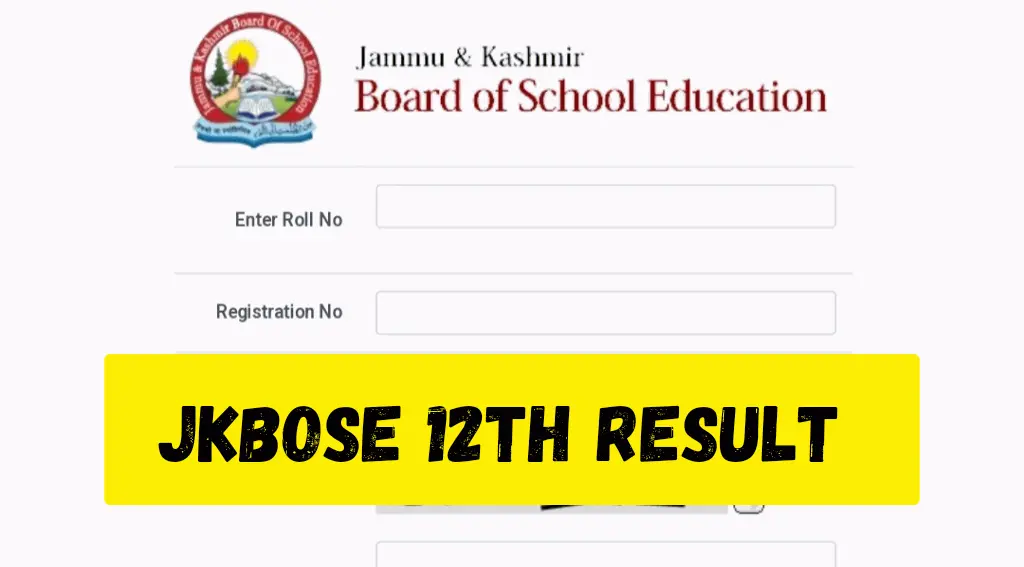 JKBOSE Class 12th Result Direct Links and Gazette PDF Available