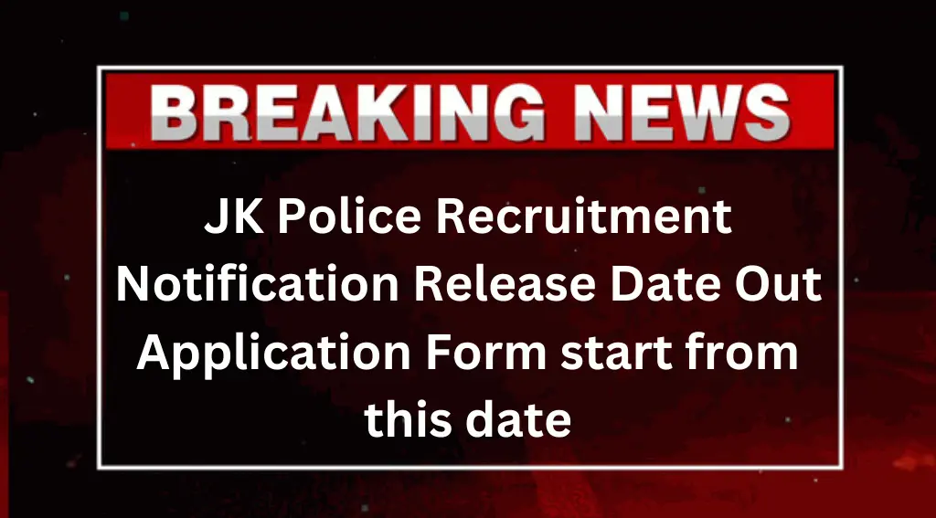 JK Police Constable Vacancy