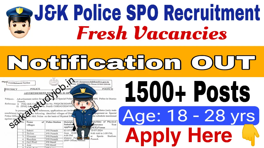 J&K Police SPO Recruitment