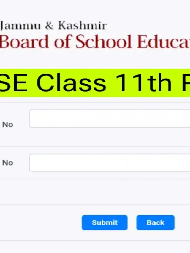 JKBOSE Class 11th Result Shortly Check Your Results By Roll Number or