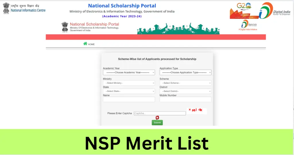 NSP Final Merit List 2024: Download Selected Students List PDF☣️ ...